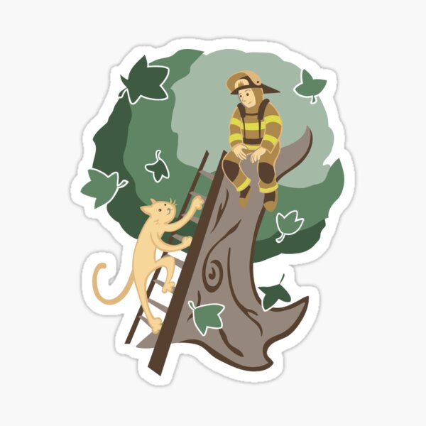 Stuck in a Tree Sticker