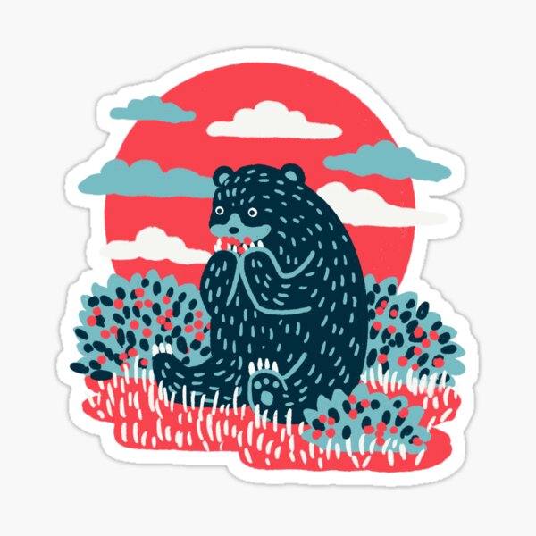 Cute Bear Animal Art Sticker