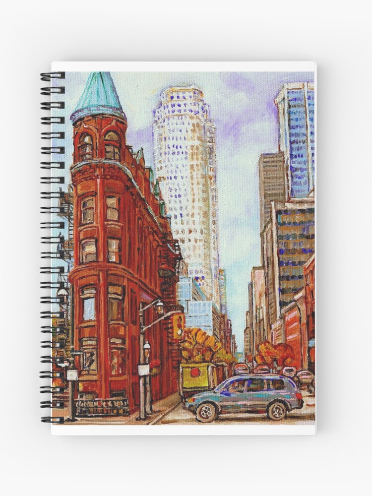 TORONTO PAINTINGS TORONTO SKYLINE TORONTO ART TORONTO FLATIRON