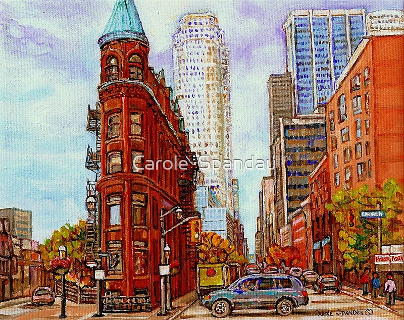 TORONTO PAINTINGS TORONTO SKYLINE TORONTO ART TORONTO FLATIRON   Flat,800x800,075,f.u4 