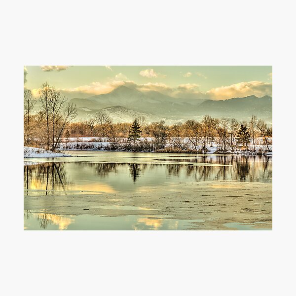 Golden Winter At Golden Ponds Photographic Print
