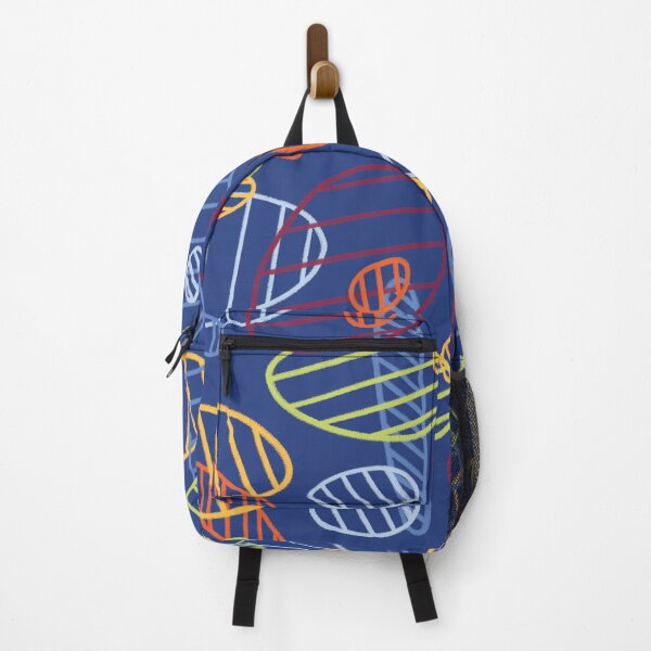 Item preview, Colorful Loops - Dark Blue designed and sold by Grace Skelton.