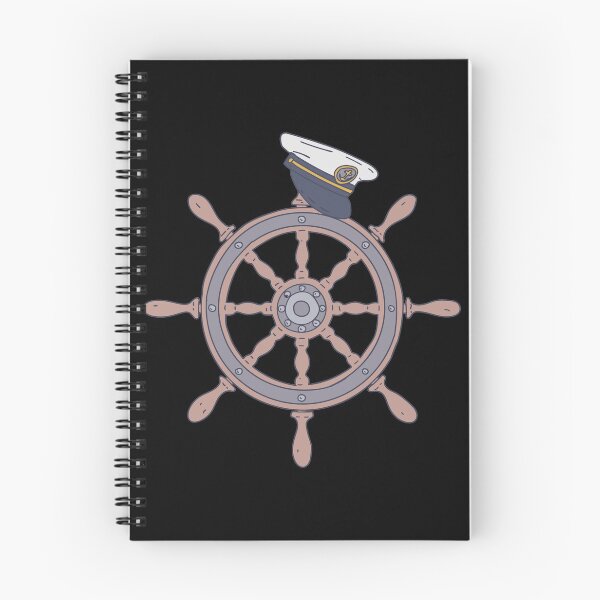 Item preview, Steering Captain - Wooden Wheel Graphic - Shipmaster designed and sold by DeWinnes.