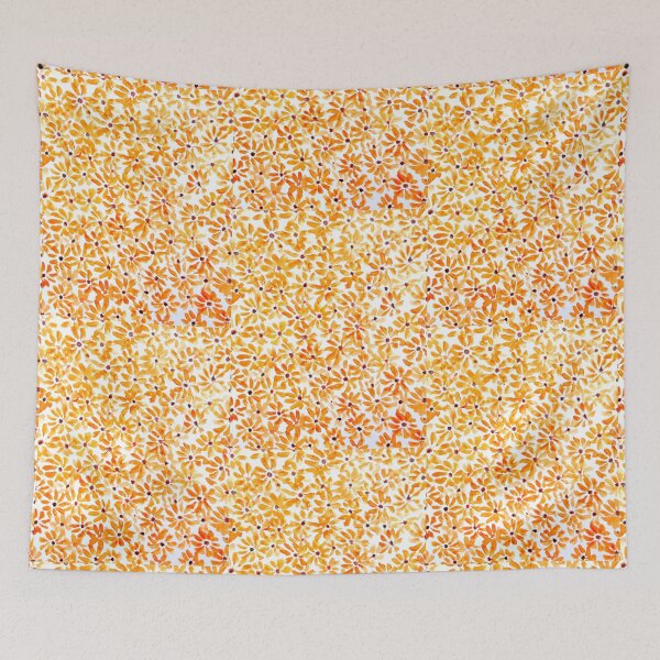Item preview, Cute yellow and orange flowers designed and sold by Blissful Brushes.