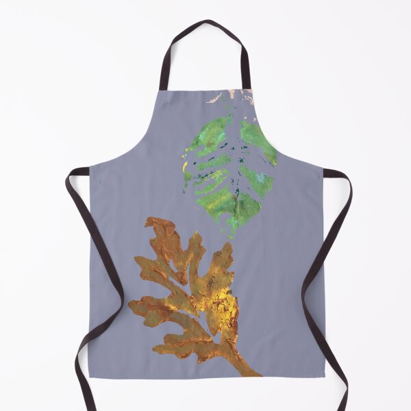 Item preview, Fall Oak Leaf in gray, autumn gold, brown, green designed and sold by djrunnels.