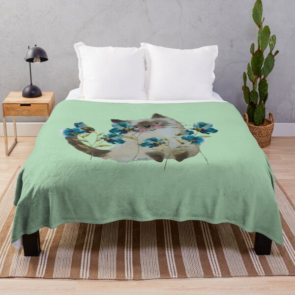 Item preview, Momo and Blue Poppies designed and sold by Michelle Garlock.