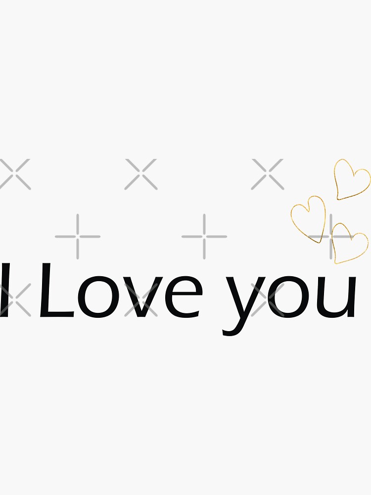 Thumbnail 3 of 3, Sticker, I love you designed and sold by Victoria Riabov.