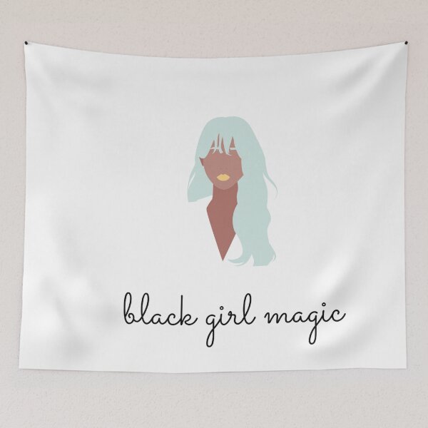 Item preview, Black Girl Magic - blue haired sista designed and sold by ZiigCreatives.