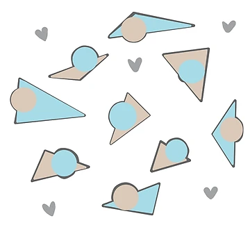 Artwork thumbnail, Geometric Sticker Set by SuccorSticker