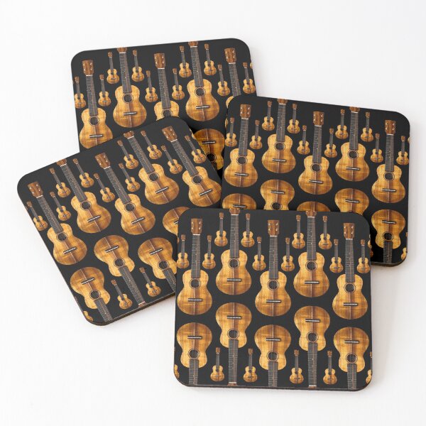 Item preview, Ukuleles: Ukes on Black designed and sold by Josie Elias.