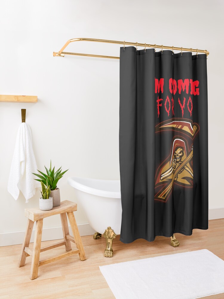 Alternate view of Grim Reaper is coming for you Shower Curtain