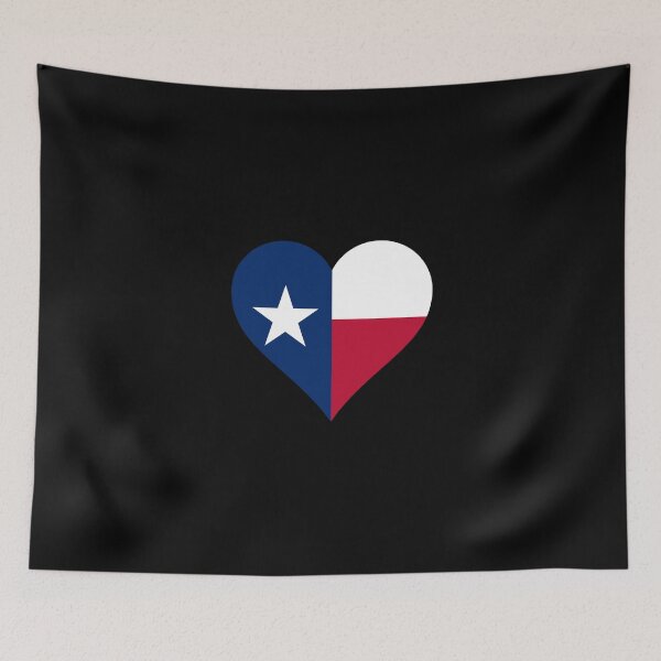 Item preview, Texas texan flag banner heart designed and sold by GeogDesigns.