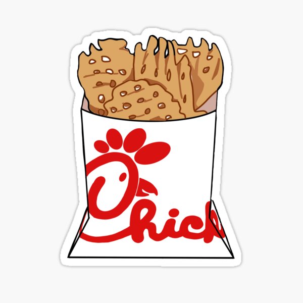 "Waffle Fries " Sticker by PaigePrints Redbubble