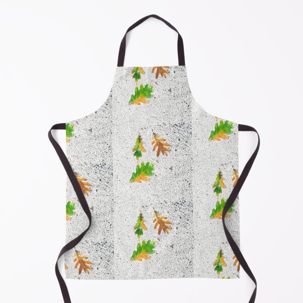 Item preview, Rainy Leaves on White Snow Ice Terrazzo Background designed and sold by djrunnels.