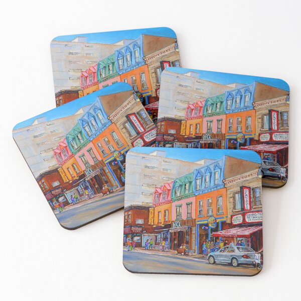 Item preview, BIKING PAST THE DELI ON RUE ST.LAURENT MONTREAL PAINTINGS AND SCENES designed and sold by Carole  Spandau.