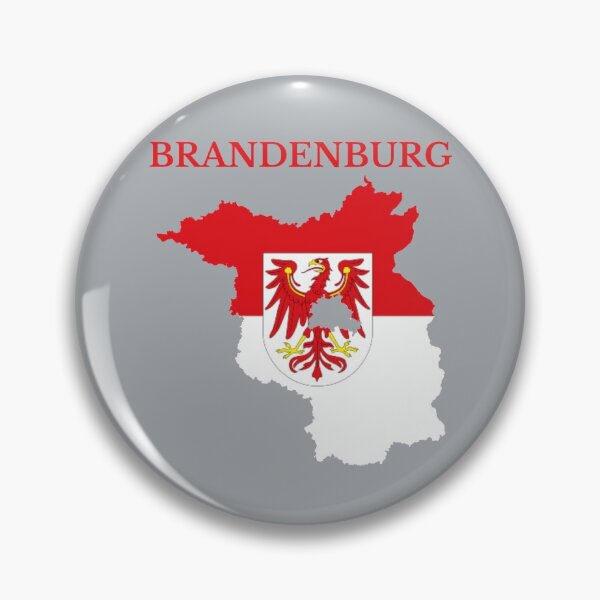 Item preview, Brandenburg Map Flag, Germany designed and sold by marosharaf.