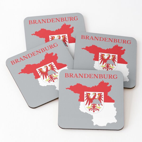 Item preview, Brandenburg Map Flag, Germany designed and sold by marosharaf.