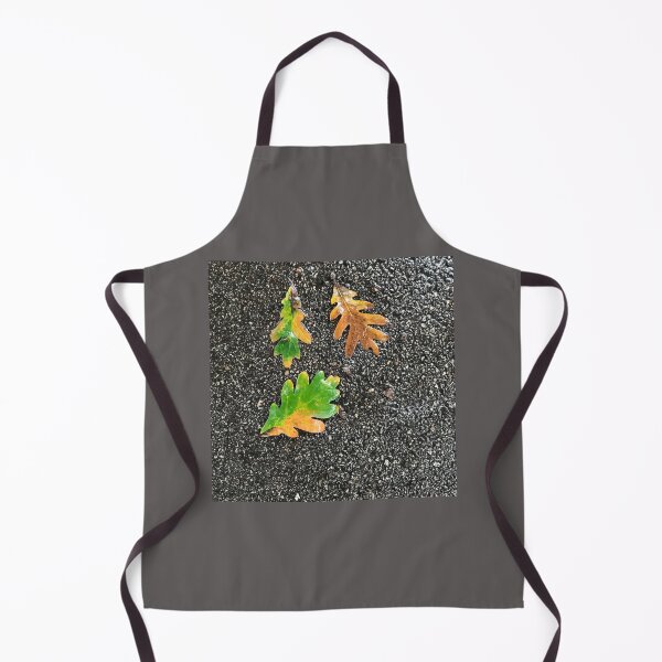 Item preview, Rainy Leaves on Black Terrazzo Background designed and sold by djrunnels.