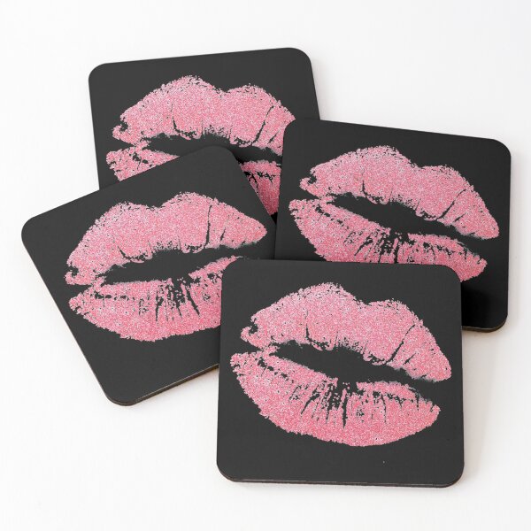 Item preview, lips lips lips kiss kiss kiss pink lips designed and sold by Aniyah.