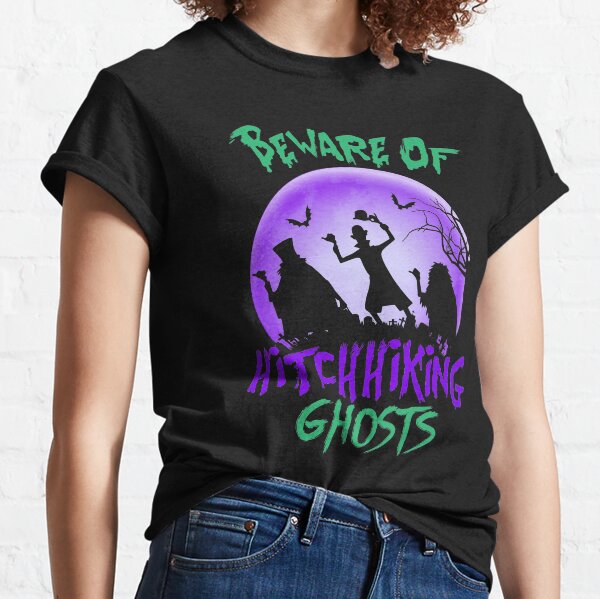 Beware Of Hitchhiking Ghost Halloween Classic T-Shirt