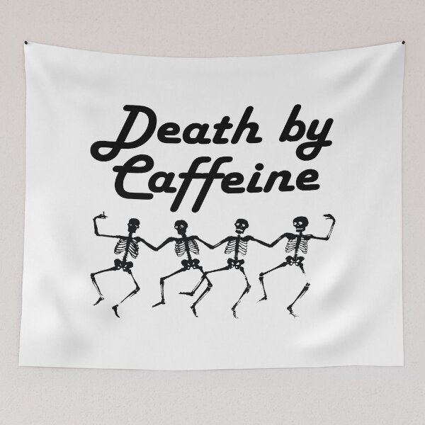 Item preview, Death By Caffeine Skeletons, Gift For Coffee Lovers, Coffee Addicts, Baristas designed and sold by 4AllTimes.