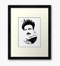 Postmodern Tesla Black Framed Print