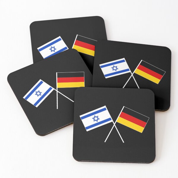 Item preview, Israel Germany crossed banner flag designed and sold by GeogDesigns.