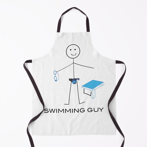 Item preview, Funny Mens Swimming Guy designed and sold by whyitsme.