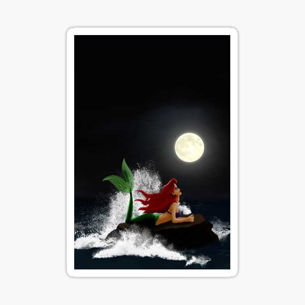 Die kleine Meerjungfrau - Sternennacht Sticker