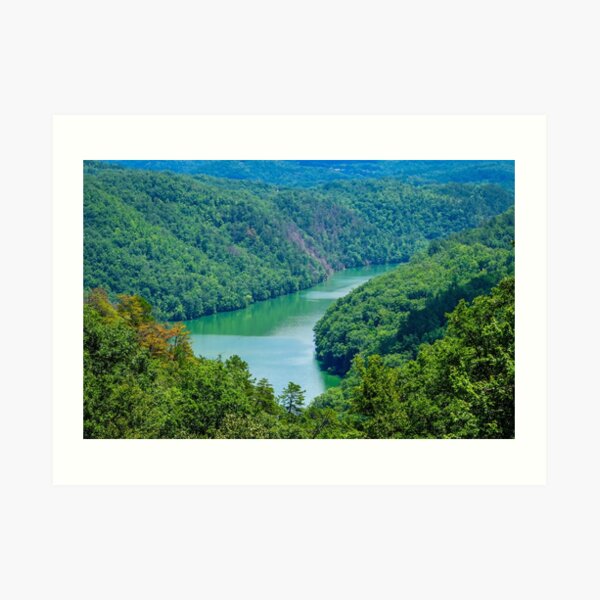 Great Smoky Mountains - Lake Overlook Art Print