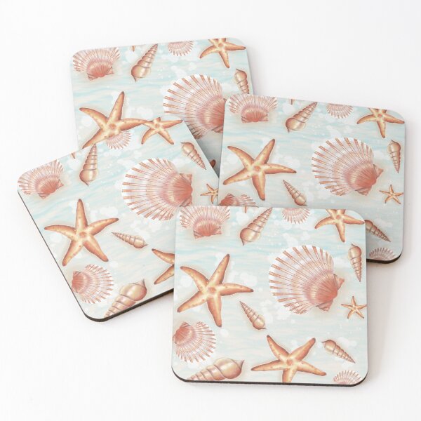 Item preview, Repeating Shell Pattern designed and sold by SophieMulford.