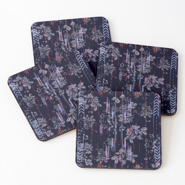 Item preview, flowers with geometric lighting pattern designed and sold by vidyaroul.