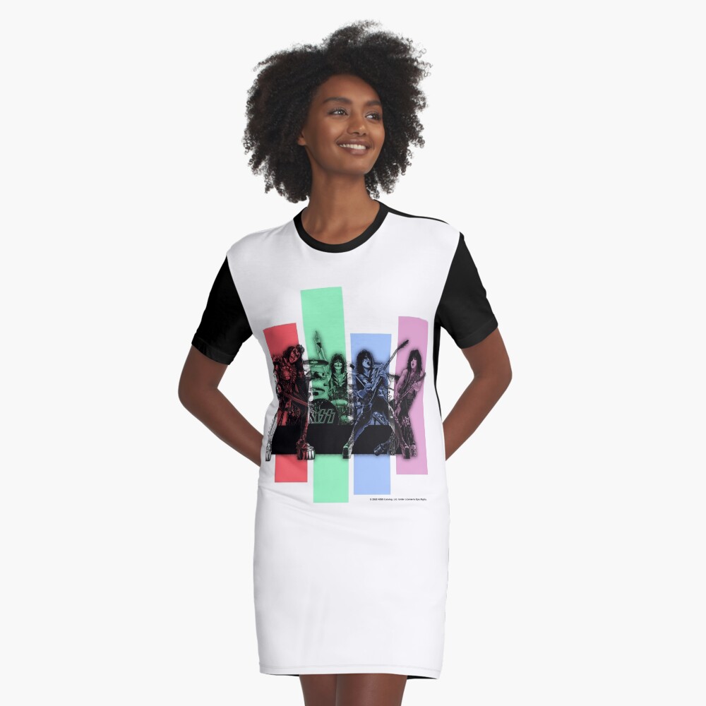 kiss band t shirt dress
