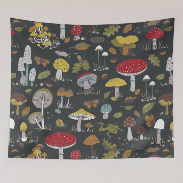 Artikelvorschau, Forest Floor - lustiges Pilzmuster von Cecca Designs entworfen und verkauft von Cecca-Designs.