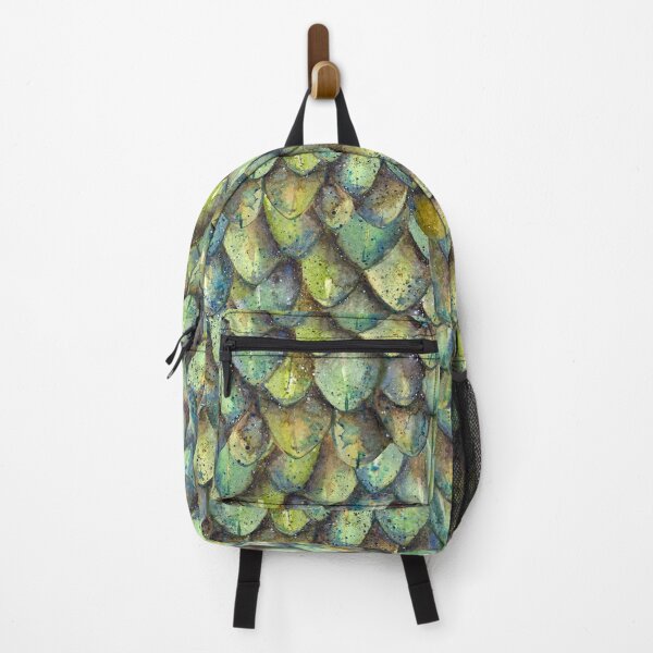 Item preview, Magical Watercolor Green Dragon Scale Pattern designed and sold by Laura Lise Wong.
