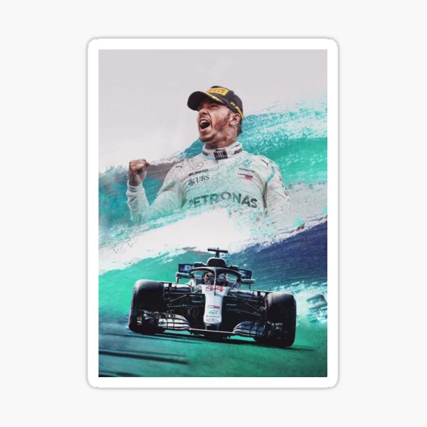 "Lewis Hamilton 44 - F1 2022" Sticker By Malaka7 | Redbubble