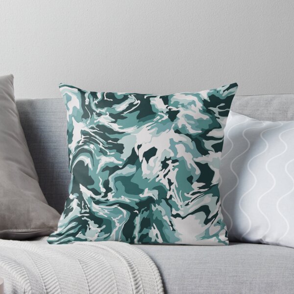Item preview, Teal Ocean Waves Trendy Popular Pattern Aesthetic Summer VSCO Girl designed and sold by sherylwylie.