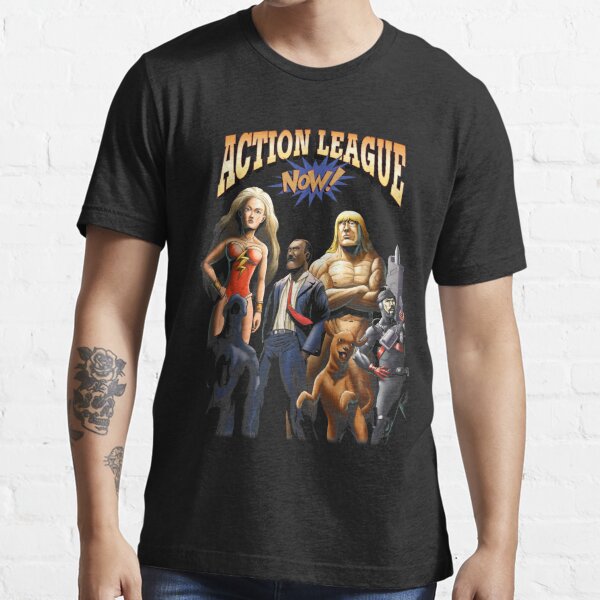 "Action League Now" T-shirt for Sale by gran-jefe - Ssrco,slim Fit T Shirt,mens,101010:01c5ca27c6,front,square ProDuct,600x600