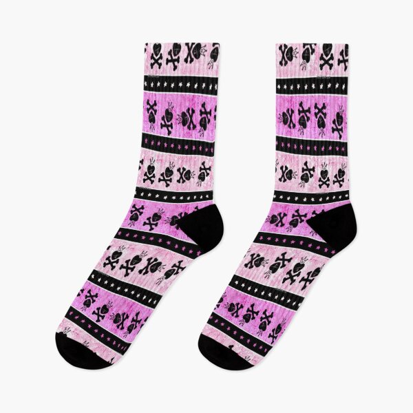 Item preview, skull and crossbones pink pattern design designed and sold by Department61.