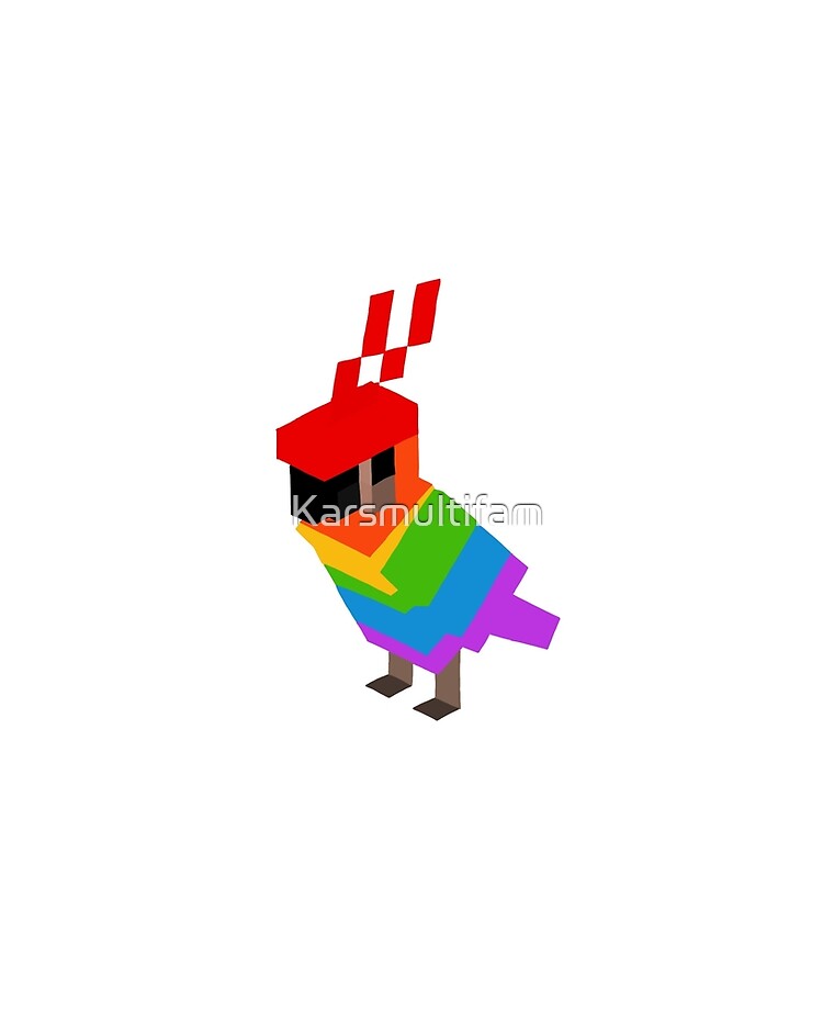 Rainbow Parrot Minecraft Ipad Case Skin By Karsmultifam Redbubble