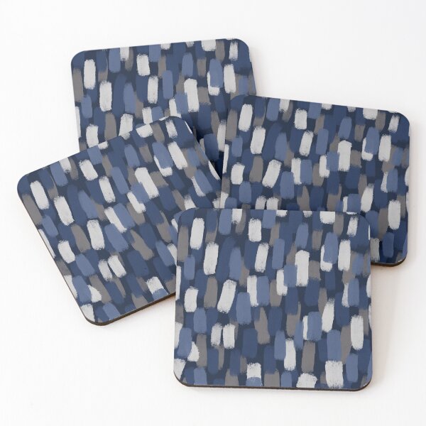 Item preview, Abstract, Grey and Blue, Paint Brush Effect designed and sold by OneThreeSix.