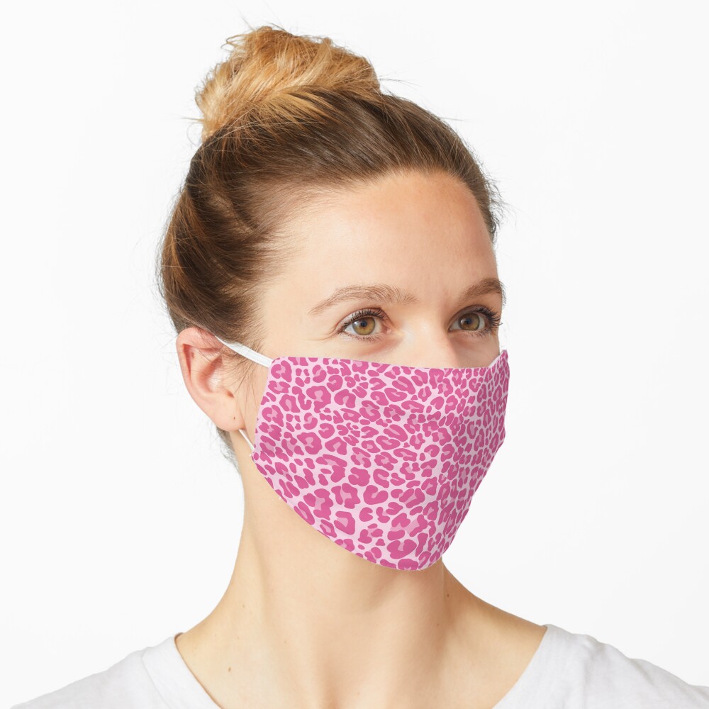 PINK CHEETAH PRINT Mask