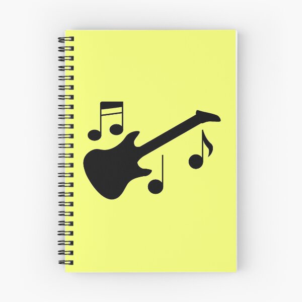 Item preview, electric guitar with music notes designed and sold by orchidgd.