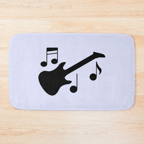 Item preview, electric guitar with music notes designed and sold by orchidgd.