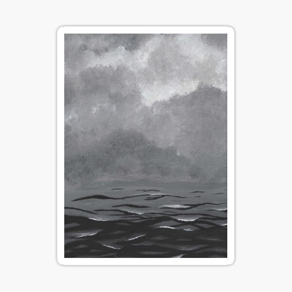 Black & white water Sticker