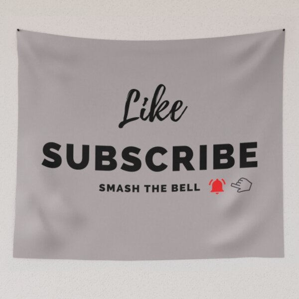 Item preview, Like, Subscribe, smash the bell! designed and sold by Art With Impact – Statement Art & Apparel for Deep Thinkers.