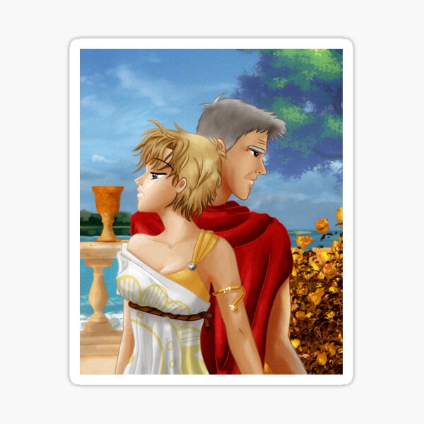Ancient Roman Couple - Sam Carter and Jack O'Neill - Stargate Sticker