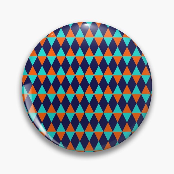 Artikelvorschau, Rhombus Diamond Shape Pattern, Orange, Türkis, Dunkelblau entworfen und verkauft von Moyanana.