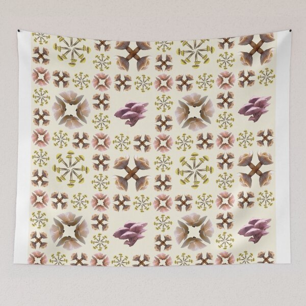 Item preview, a patchwork of old growth mushrooms designed and sold by hemlockhouse.