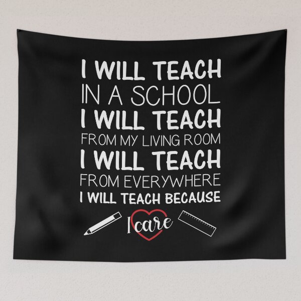 Item preview, I Care Dedicated Teacher Online School Distance Learning graphic designed and sold by jakehughes2015.
